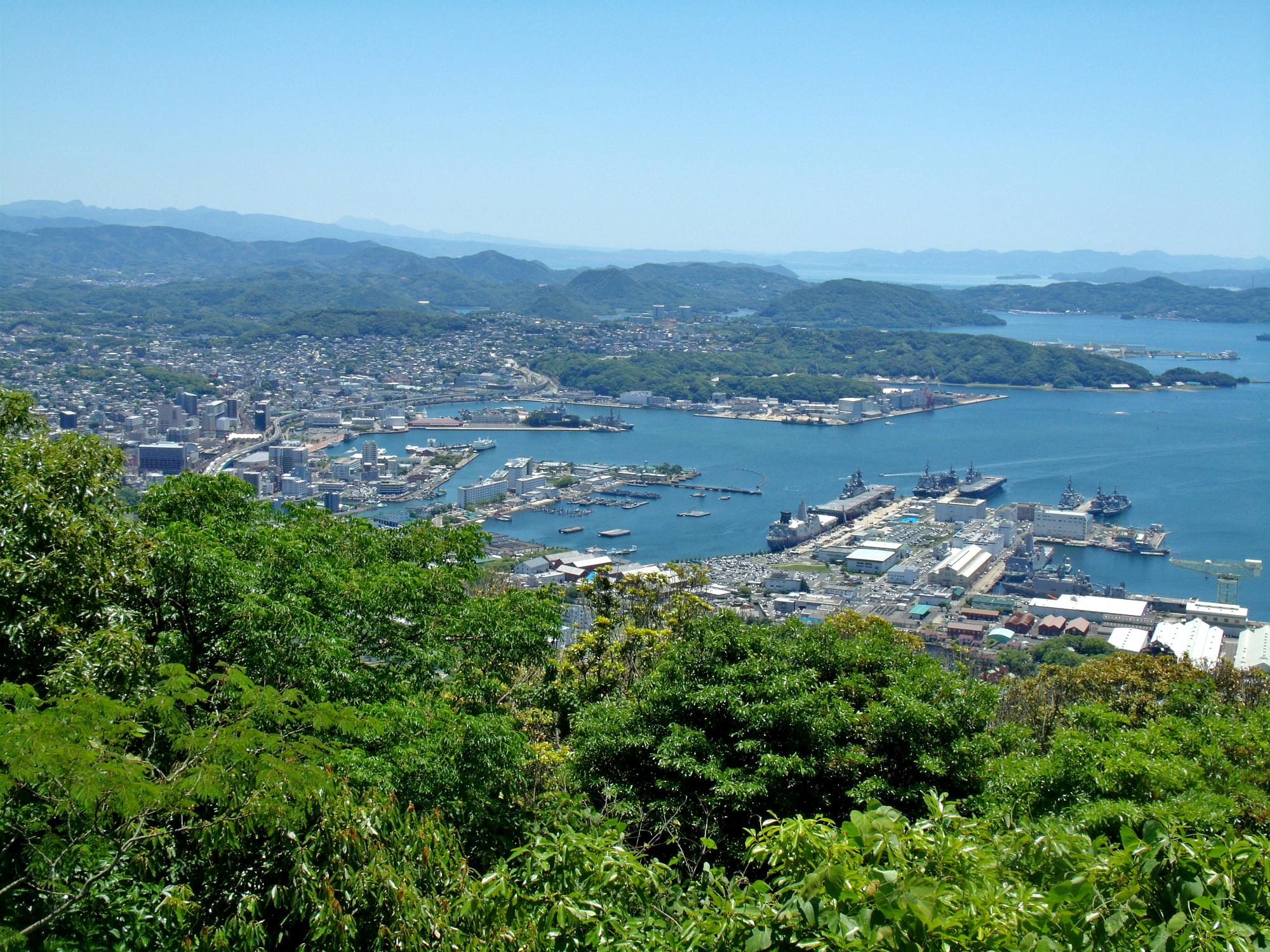 佐世保港の眺望