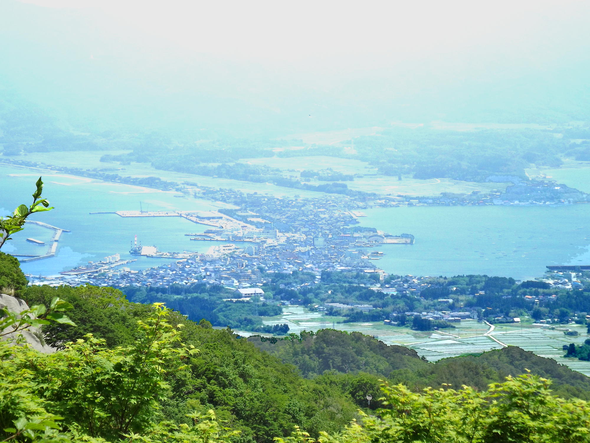 佐渡、両津港の眺望