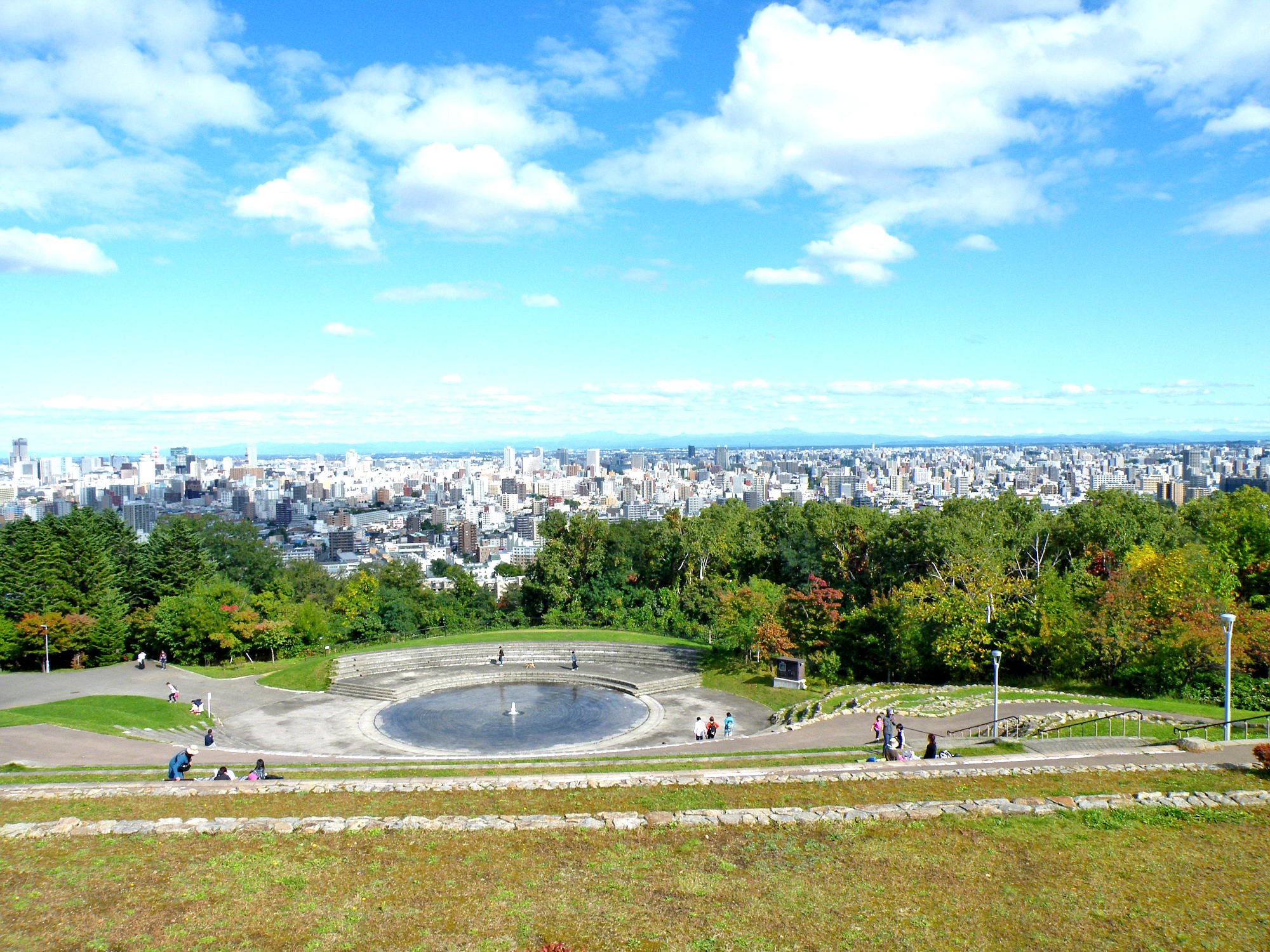 旭山記念公園からの札幌市内