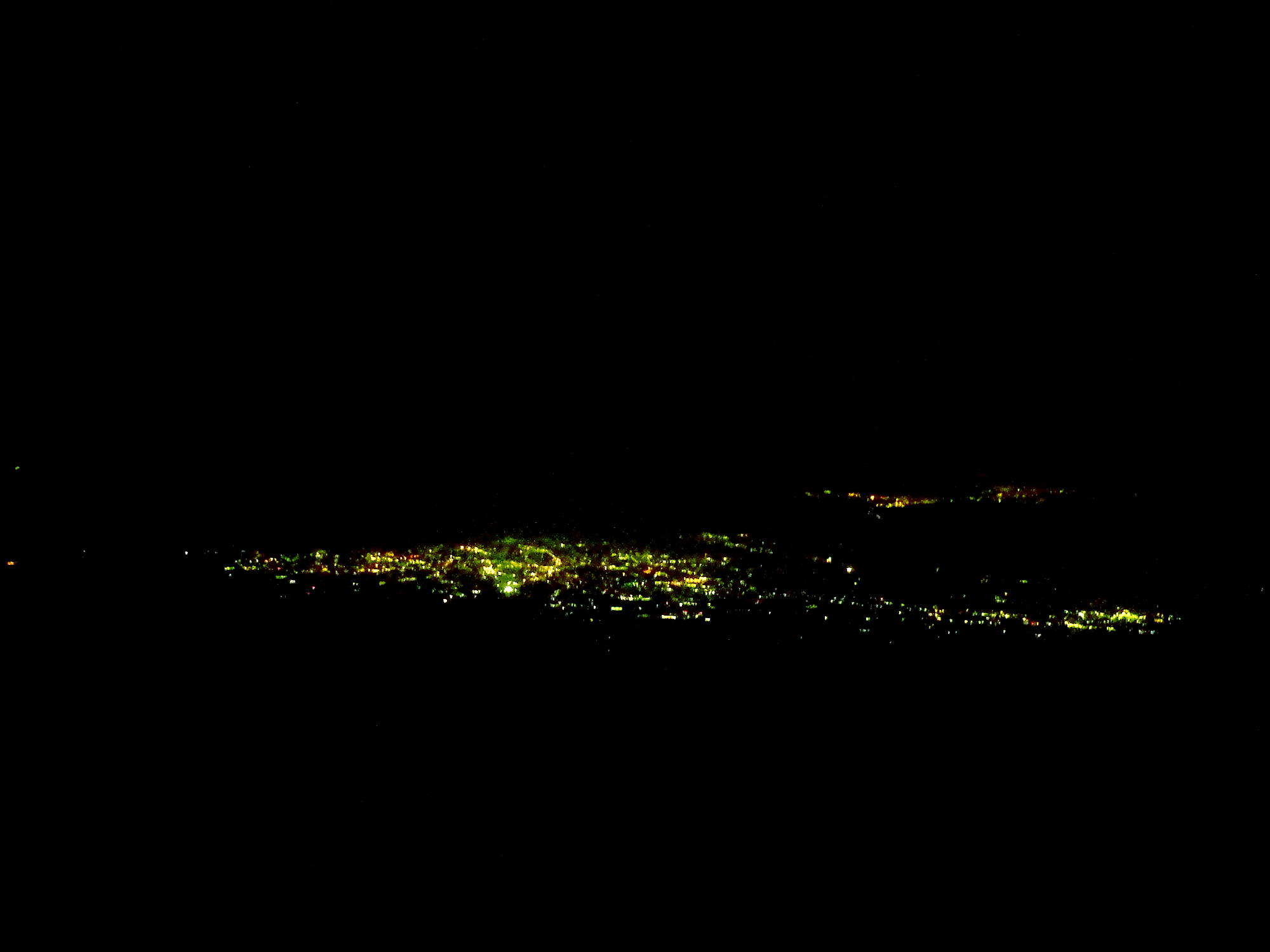 富士山五合目からの夜景
