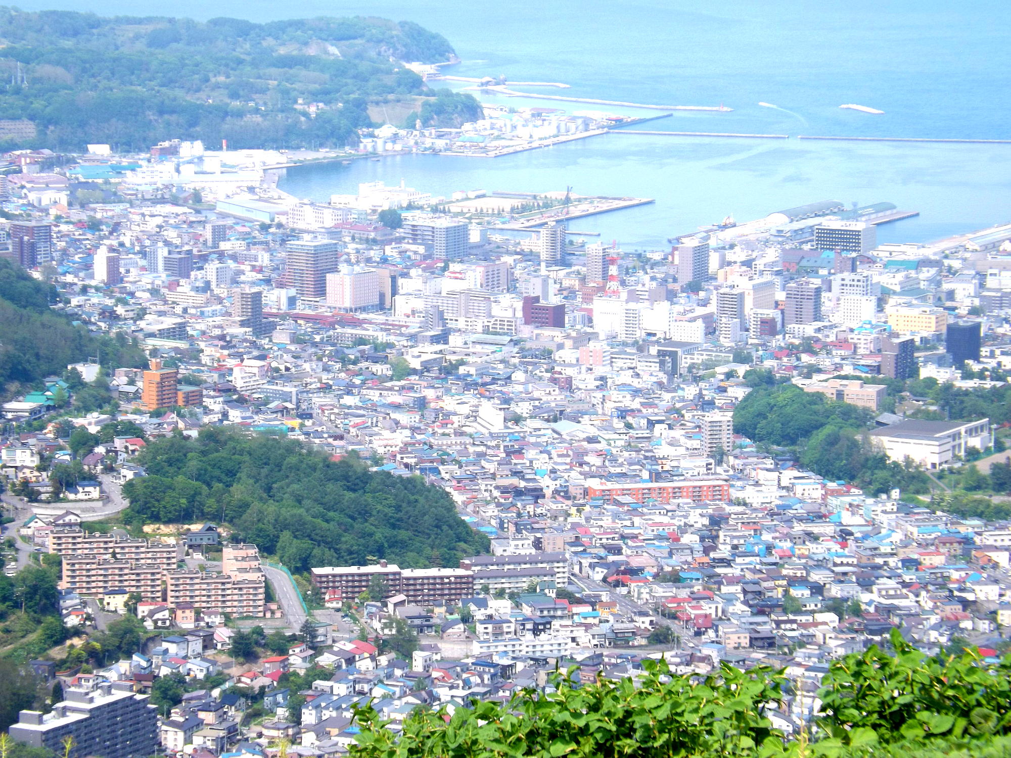 天狗山から小樽の眺望