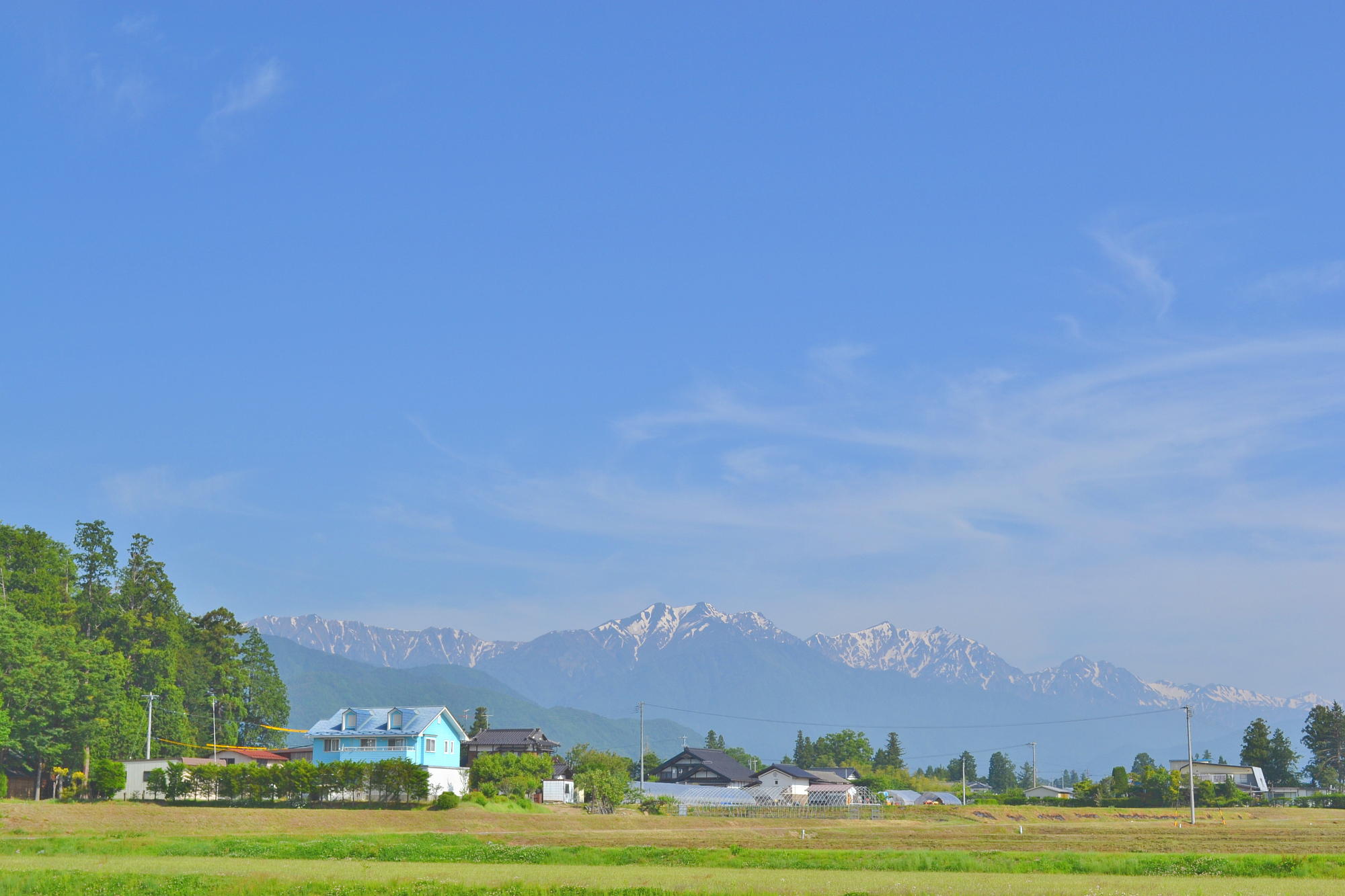 安曇野の青い空