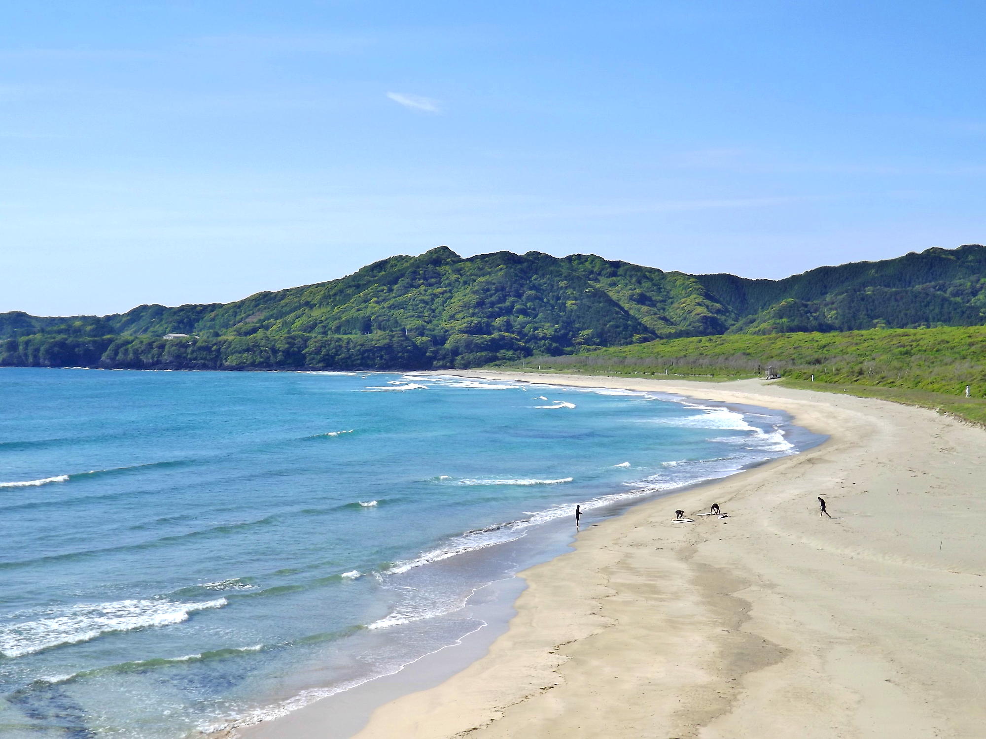 大岐の浜の青い空